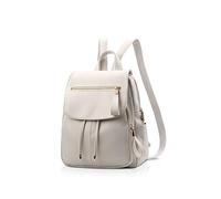 NICOLE&DORIS Mode Frauen Rucksack Mini Rucksack Kunstleder Leder Damen Rucksack Umhängetasche Geldbörsen Mädchen Rucksack Weiß