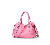 Nicole&Doris Neue Tasche Damen Klassische beiläufige Art und Weise weiche Tasche tragbaren Umhängetasche Frauen Kuriertaschen Frauen Handtasche(Pink)