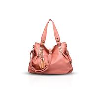 Nicole&Doris Neue Tasche Damen Klassische beiläufige Art und Weise weiche Tasche tragbaren Umhängetasche Frauen Messenger(Watermelon red)