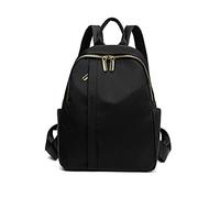 NICOLE & DORIS Rucksack Damen Klein Leichte Rucksack Cityrucksack Nylon Backpack Daypack Rucksack Teenager Schulrucksack Tagesrucksack für Reise Freizeit Schwarz