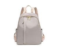 NICOLE & DORIS Rucksack Damen Klein Leichte Rucksack Cityrucksack Nylon Backpack Daypack Rucksack Teenager Schulrucksack Tagesrucksack für Reise Freizeit Grau