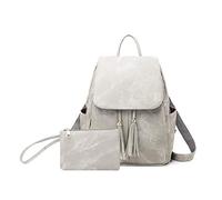 NICOLE & DORIS Rucksack für Damen Anti Diebstahl Rucksack Handtasche 2er Set Leichtgewicht Schulrucksack Daypack Cityrucksack Grau