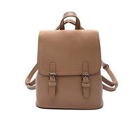NICOLE & DORIS Rucksäcke Damen Klein Anti Diebstahl Rucksack PU Leder Mini Rucksack 2 In 1 Schulrucksack Casual Daypack Mädchen Rucksack Cityrucksack Khaki