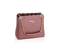 NICOLE & DORIS Tasche Frauen Klein Umhängetasche Damen Handtaschen Elegante Crossbody Bag Damen Handytasche PU Leder Schultertasche mit Kette Violett