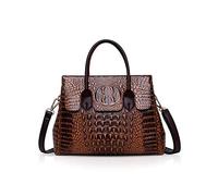 NICOLE & DORIS Taschen Handtaschen designer taschen Krokodil Top umhängetasche luxuriöse ledertasche damen PU Leder Braun