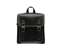 NICOLE & DORIS Vintage Rucksack Damen Anti Diebstahl Rucksack PU Leder Elegant Rucksäcke Schultertasche Cityrucksack Daypack für Arbeit Schule Reise Schwarz