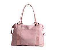 NICOLE & DORIS wasserdichte Reisetasche für Damen Seesack Wochenendtasche Handgepäcktasche Leichte Sporttasche Unisex Gym Tasche Rosa