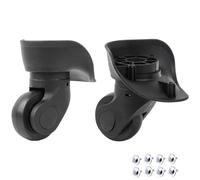 Nicoone Ersatz Gepäck Räder,1 Paar Kofferräder Rollen Koffer Gepäckräder Gepäck Schwenkräder Rollen Rad Links und Rechts Räder für Trolley-Koffergepäck, W041-2 L