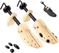 Nicoone Schuhspanner für Herren und Damen,2-Wege Erweiterung Schuhweiter Weite und Länge inkl,Schuhspanner aus Holz mit 4 Druckentlastungspolstern (2, 42-46)