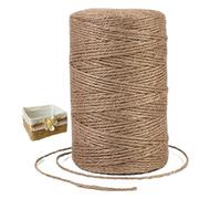 NIDONE Juteschnur, 2 mm x 200 m Juteseil, praktische Mehrzweckschnur für Garten, Heimwerkerhandwerk, Verpackung, Weihnachtsdekoration