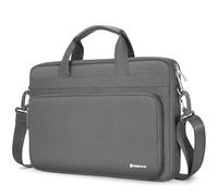NIDOO 15,6 16 Zoll Laptop Tasche, Wasserdicht Umhängetasche Aktentasche Tragetasche für 15,6" IdeaPad Gaming 3i, 16" Dell 16 Plus, 16" IdeaPad Pro 5 Gen 9, 16″ ThinkBook 16 Gen 8,16" HP, Dunkelgrau