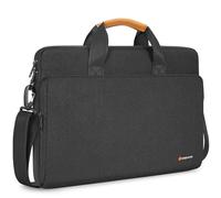 NIDOO 17,3 Zoll Laptop Tasche Kompatibel mit HP Gaming Pavilion 17 / Razer Blade 17 / Lenovo IdeaPad 3i / 17,3" MSI 17 / ASUS ROG Strix G17 / Acer Chromebook 317 Notebook Umhängetasche, Schwarz