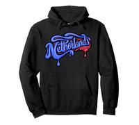 Niederländische Urban Streetwear Y2K Drip Art Dripping Niederlande Pullover Hoodie