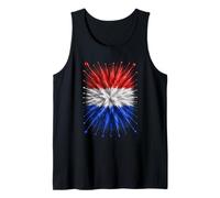 Niederlande Flagge Splash Art Design Patriotische niederländische Flagge Tank Top