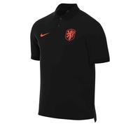 Niederlande The Nike Polo Nike Dri-Fit Fußball-Poloshirt Für Herren, Black/Hyper Crimson, IB6215-010, S