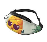 Niedliche Ananas-Bauchtasche für Herren und Damen, wasserdichte Sport-Hüfttasche, modische Gürteltasche, Umhängetasche, Hüfttasche mit verstellbarem Riemen, große Schultertasche für Reisen, Wandern