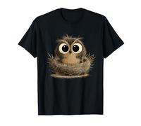 Niedliche Baby-Eule in gemütlichem Nest Woodland Night T-Shirt