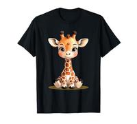 Niedliche Baby Giraffe Tier Illustration T-Shirt