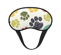 Niedliche, bunte Hundepfoten-Schlafmaske für Seitenschläfer, niedliche Verdunkelungs-Augenmaske, Abdeckung für Zuhause oder auf Reisen
