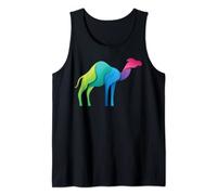Niedliche, bunte Kamel-Kamel-Grafik aus Polygo Tank Top