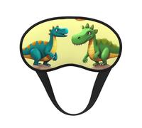 Niedliche Cartoon-Dinosaurier-Schlafmaske für Damen und Herren, Augenmaske zum Schlafen, lichtblockierend, Schlafmaske mit elastischem Band, Augenbinde für Flugschläfer, weich, atmungsaktiv,