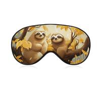 Niedliche Cartoon-Faultier-Augenmaske, Schlafmaske, Augenmasken für Damen, Herren, Schlafmaske, Reise-Augenmaske, Schlafmaske, Verdunkelung, lustige Schlafmaske, niedliche Schlafmaske