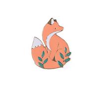 Niedliche Cartoon-Fox-Brosche aus Metall, Brosche, Badge, Schmuck, Zubehör, Geschenk, Rosa, sehr praktisch und beliebt