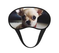 Niedliche Chihuahua-Schlafmaske für Seitenschläfer, Verdunkelungs-Augenmaske für Damen und Herren, Nulldruck-Schlafmasken, weiche, atmungsaktive Augenabdeckung, bequeme Augenbinde, Lidschatten für