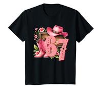 Niedliche Cowboystiefel für Mädchen, Western-Stil, Pink T-Shirt