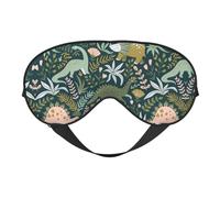 Niedliche Dinosaurier-Augenmaske, doppelseitig, weich, Verdunkelung, Entspannung, Nulldruck, Nachtschlaf-Augenmaske