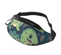 Niedliche Dinosaurier-Bauchtasche für Männer und Frauen, wasserdichte Sport-Hüfttasche, modische Gürteltasche, Umhängetasche, Hüfttasche mit verstellbarem Riemen, große Schultertasche für Reisen
