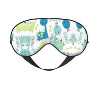 Niedliche Dinosaurier-Schlaf-Augenmaske, glatt, weich, verstellbare Schattierung, Augenbinde, Augenmaske für Ausruhen, Reisen