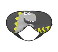 Niedliche Dinosaurier-Schlafmaske, Augenmasken zum Schlafen, doppelseitig, Schlafmasken für Damen und Herren, Verdunkelungs-Augenabdeckungen zum Schlafen, Reisen