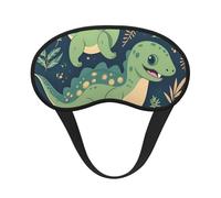 Niedliche Dinosaurier-Schlafmaske für Damen und Herren, Augenmaske zum Schlafen, lichtblockierend, Schlafmaske mit elastischem Band, Augenbinde für Flugschläfer, weich, atmungsaktiv,
