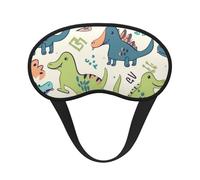Niedliche Dinosaurier-Schlafmaske, weich, bequem, Augenmaske mit verstellbarem Riemen, Verdunkelung, Augen-Schlafschutz, Abdeckung für Damen, Mädchen, Herren, Reisen, Yoga, Nickerchen, Schichtarbeit