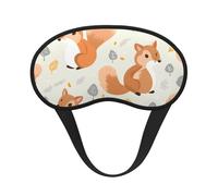 Niedliche Eichhörnchen-Schlafmaske, weich, bequem, Augenmaske mit verstellbarem Riemen, Verdunkelung, Augen-Schlafschutz, Abdeckung für Damen, Mädchen, Herren, Reisen, Yoga, Nickerchen, Schichtarbeit