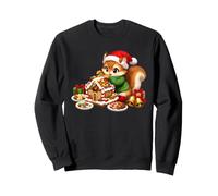 Niedliche Eichhörnchen-Weihnachtsmann-Mütze für Kinder, Weihnachten, Urlaub, lustiges Tier Sweatshirt
