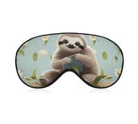 Niedliche Faultier-Schlafmaske, Augenmaske, Augenmasken für Schlafmasken für Damen und Herren, Reiseaugenmaske, verstellbare Schlafmaske, Schlafmaske, Verdunkelung, niedliche Schlafmaske