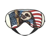 Niedliche Faultier-Schlafmaske, Augenmasken für Schlaf, doppelseitig, Schlafmasken für Damen und Herren, Verdunkelungs-Augenabdeckungen zum Schlafen, Reisen