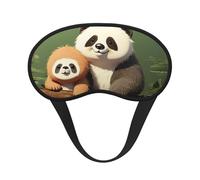 Niedliche Faultier-Schlafmaske für Seitenschläfer, weich, atmungsaktiv, Augenmaske, Verdunkelung, Seide, Augenschlaf mit elastischem Band, Nacht-Augenbinde für Damen und Herren, Reise-Nickerchen