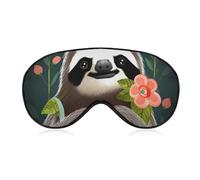 Niedliche Faultier-Schlafmaske, weich, bequem, Augenmaske mit verstellbarem Riemen, Augenschutz, Augenschatten für Männer und Frauen, Arbeit, Reisen