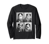 Niedliche Haie mit Schneebrille lustige Meerestiere Winter Langarmshirt