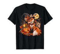 Niedliche Herbst-Fuchs-Hexe Jack O Laterne Halloween Preisgünstiges Grafik-T-Shirt