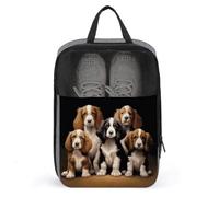 Niedliche Hundeschuhtasche, Reise-Schuh-Organizer, wasserabweisend, mit Reißverschluss, Sneaker, Staubbeutel, grau, Einheitsgröße, modern, grau, Einheitsgröße, Modern