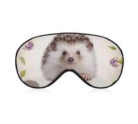 Niedliche Igel-Schlafmaske, Augenmaske, Augenmasken für Schlafmasken für Damen und Herren, Reiseaugenmaske, verstellbare Schlafmaske, Schlafmaske, Verdunkelung, niedliche Schlafmaske