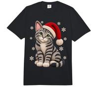 Niedliche Katze Strickoptik Katzen Weihnachten Strick Style Comfort Colors Adult Heavyweight T-Shirt