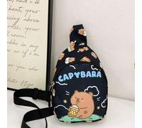 Niedliche Kinder-Cartoon Capybara Muster Brusttasche, leichter Sport Lässig Hüfttasche & Umhängetasche, Outdoor Reise Hüfttasche mit verstellbarem Sch