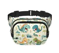 Niedliche kleine Baby-Dinosaurier-bedruckte modische Hüfttasche, Unisex-Kuriertasche, modische Reise-Hüfttasche
