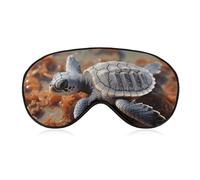 Niedliche Meeresschildkröten-Augenmaske, Schlafmaske, Augenmasken für Damen, Herren, Schlafmaske, Reise-Augenmaske, Schlafmaske, Verdunkelung, lustige Schlafmaske, niedliche Schlafmaske