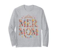 Niedliche Meerjungfrau Urlaub Meerjungfrau Mama Strand Rettungsschwimmer Off Langarmshirt